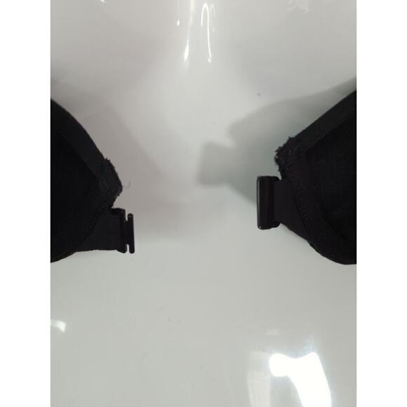 Pink Victoria’s Secret Multicolor Knockout Front Zip Sports Bra Yoga Workout 32D - Picture 7 of 12